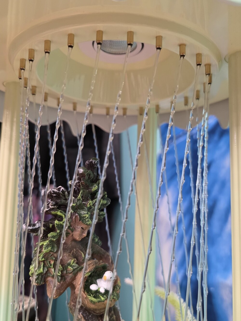 Oil Rain Motion Lamp Mother Tree Birdy - Picture 11 of 17